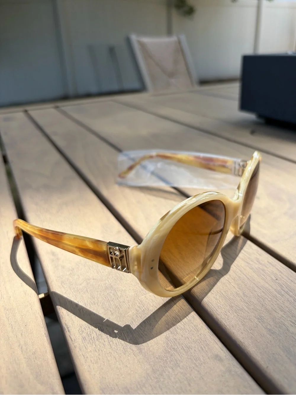 Ralph Lauren Beige Oval Women's Fashion Sunglasses